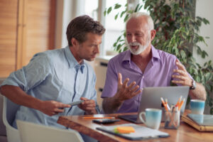 Advisor discussing Exit Planning options with business owner client.